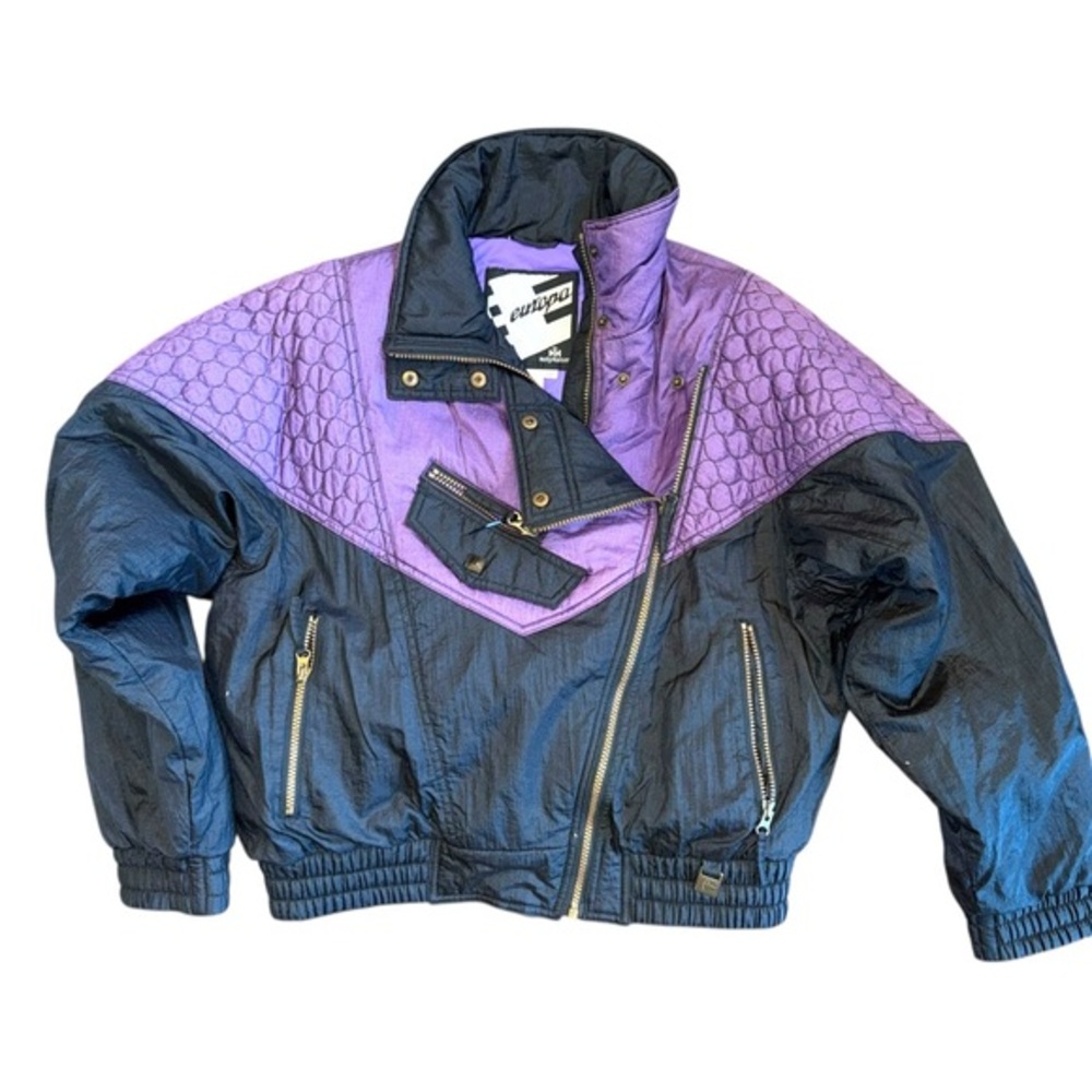 HELLY HANSEN Vintage Europa Quilted Ski Jacket Purple size 12